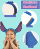 Mkpemebr Kitty Headband Ears Halloween Kitty Costume With Rose Bow