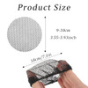 8 Pcs Invisible Mesh Hair Nets Black Invisible Elastic Bun Covers Reusable Elastic Mesh Bun Cover For Ballet Dance Girls And Women
