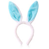 Hifanmm Bunny Headband Easter Hair Bands For Women Girls Kids Blue Cute Plush Rabbit Ears Hair Accessories Non Slip Headbands Easter Day