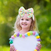 Lanmerry Easter Day Big Baby Girl Bows Headbands Bunny Egg Baby Hair Bows Hair Accessories Easter Headbands With Bows Cosplay Hairbands
