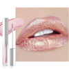 Silver Metallic Glitter Lipstick Goth Frosted Shimmer Lip Gloss For Women