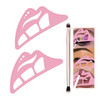 Dageda 2Pcs Eyetour Eyeshadow Tool Reusable Eyeshadow Stencil Pink