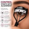 Eyelash Curler With Built In Comb No Pinch Lash Separator For Hooded Eyes