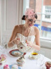 Cieher Pink Fascinators Headbands For Women Tea Party Derby Hat Flower Mesh Ribbons Feathers Headband For Girls
