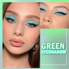 Guantian Matte Light Sage Green Eye Shadow Makeup Palette 4 Colors Matte Glitter Highly Pigmented Mint And Seafoam Green Waterproof