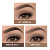 3D Eyebrow Gel Kit With Brush Smudge Proof Waterproof Long Lasting Eyebrow Gel With Eyebrow Stencils For Shaping 02 Dark Brown