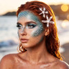 Cakure Starfish Hair Clip Shell Mermaid Hair Accessories For Women A Gold