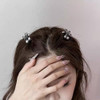 Small Hair Clips For Women Cute Mini Pearl Claw Clips Cherry Claw Clip For Half Up Bun Short Hair Pins Metal Springs Hair Accessories
