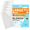 Pimple Patches For Nose 10 Ct Acne Patches Nose Pore Strips Xl Hydrocolloid Bandages For Face Blemish Pimple Patch Absorbs Oil Overnight