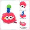 Wacky Crazy Hair Day Accessories Non Slip Funny Pins Cute Halloween Monster Hairs Clips Fluffy Pom Poms Ball Barrettes Little Monster