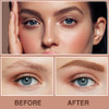 2Pcs Dark Brown Peel Off Eyebrow Tattoo Gel Easy Peel Off Eyebrow Gel