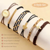 Bessrung 6Pcs Boho Hair Tie Bracelets For Women Cross And Jesus Hair Bands