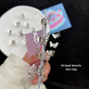30 Pcs Butterfly Hair Clips Silver Metal Barrettes Claw Clips Strong Hold Non Slip Alloy Hair Accessories For Women Small Mini Hollow Design