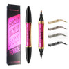 Nyxarajh 2 In 1 Ink Pen Eyeliner And Eyebrow Pencil Waterproof Quick Drying 2 Dark Brown