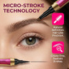 Nyxarajh 2 In 1 Ink Pen Eyeliner And Eyebrow Pencil Waterproof Quick Drying 2 Dark Brown