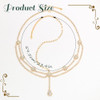 Zuyasez Gold Rhinestone Head Chain Jewelry Crystal Pendant Headbands