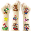 40Sheets Cartoon Mario Temporary Tattoos For Kids Birthday Party Favors Cute Mario Decoration Sticker Gifts For Girl Boys Home Activity