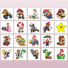 40Sheets Cartoon Mario Temporary Tattoos For Kids Birthday Party Favors Cute Mario Decoration Sticker Gifts For Girl Boys Home Activity