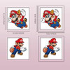 40Sheets Cartoon Mario Temporary Tattoos For Kids Birthday Party Favors Cute Mario Decoration Sticker Gifts For Girl Boys Home Activity