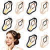 Hair Clips For Women Metal Snap Hair Pins Non Slip Barrettes For Styling 10Pcs 2.7 Inch Hair Accessories Black And Khaki Dgeclr