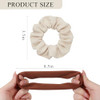Galaglimmer Scrunchies For Women 3.5 Inch Cotton Scrunchies For Thick Curly Hair No Crease Hair Ties Ideal For Workouts Sports Everyday Wear