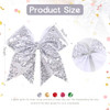 Cn 7 Glitter Large Cheer Hair Bow Clips For Girls Cheerleader
