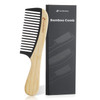 Bamboo Wide Tooth Detangling Comb Anti Static For Curly Thick Hair Beard