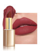 Ruby Red Matte Velvet Lipstick Long Lasting Waterproof Lip Gloss For Women