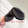 Black Satin Bow Hair Claw Clips For Women Decorative Clawclips Leaf Wheat Ear Glitter Rhinestone Hair Claws Graceful Hairclip Large Triangle