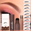 Young Vision Eyebrow Stamp Kit With 10 Eyebrow Stencils And 2 Brushes 03