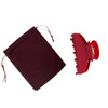 Oideguiing Medium Cute Durable Acetate Hair Clips 3 Inch Cherry Red Claw Clips For Fine And Medium Thick Hair Red