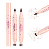 Jolilab Freckle Pen 3 In 1 Dual Ended Stamp And Precision Tip Eyeliner Brow Pencil 2 Shades Soft Brown Dark Brown Waterproof Long Lasting