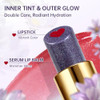 Tinted Lip Balm With Colorful Serum Core Catkin Cute 2 In 1 Red Lip Balm Gloss Moisturizing With Jojoba Oil Hyaluronic Acid Citrus Tea