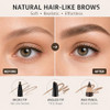 3 Pack Eyebrow Pencil With Waterproof 3 In 1 Set Includes Angled Retractable And Traditional Pencil Long Lasting And Smudge Proof