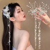 2Pcs Transparent Butterfly Hair Clips Crystal Rhinestone Tassel Hair Clips Fairy Butterflies Barrettes Decorative Hairclips For Women Trendy