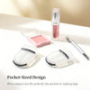 2 Pack Portable Mini Eyelash Curler Compact One Press Lash Curling Tool For Natural Lift