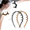 2 Pack Plastic Zig Zag Headbands For Women Non Slip Fashion Accessories For Slicked Back Styles Comfortable Comb Headband With Teeth Ideal