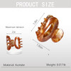 4 Pcs Small Hair Claw Clips For Thin Hair 1.8 Inch Mini Acetate Hair Clips