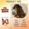4 Pcs Mini Hair Claw Clip Acetate Small Claw Clips For Half Up Hairstyles