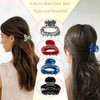 4 Pcs Small Claw Clips For Thin Hair Mini Acetate Hair Clips For Half Up