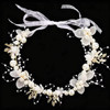 Ihufeather Pearl Headband Bridal Hair Accessories Weddings For First Communion Golden