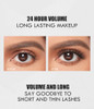 Tubing Mascara 24 Hour Waterproof Volumizing Lengthening Mascara For Fuller Stronger Lashes Smudge Proof And Flake Free Black