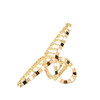 Large Metal Hair Claw Clips Black White Full Rhinestone Nonslip Hair Clamps Thick Hair Styling Strong Hold Hair Fashion Hair Accessories