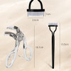 Ykebvpw Lash Separator Eyelash Comb Combo Tool Metal Curler With Silicone Refill Pads Separates Curls Lashes No Pulling Or Pinching For
