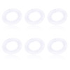 Aegypius 6 Pcs Full Circular Stretch Comb Headbands Plastic Flexi Comb Circle Headbands With Teeth For Women S Hair Transparent One Size