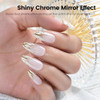 Rarjsm Metallic Nail Art Gel Liner Bronze Gold Mirror Chrome 3D Effect Gel Nail Polish 8Ml Build In Thin Brush Metal Painted Drawing Striper