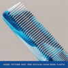 Wavey Quality Hair Comb For Men And Women Recycled Ocean Plastic 7 Inches Length Perfect For Home And Travel Wide And Fine Tooth For Thick