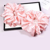 Oversized Satin Scrunchies For Women 2 Pack Extra Large Hair Ties Accessories Big Silk Like Ponytail Holders No Damage Elastic Bands For
