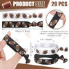 Hanaive 20 Pcs Football Hair Ties Football Hair Accessories For Women