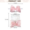 Nuosyi 2Pcs Newborn Baby Hat Infant Caps Boy Girl Toddler Hospital Hats Bow Double Layer Knit Beanie Cap With Headband For Photo Props Gifts